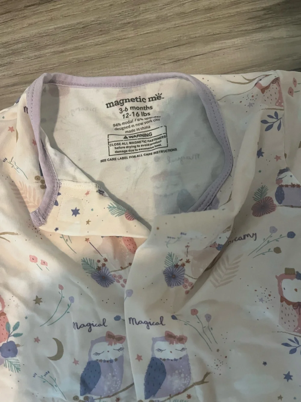 Magnetic Me Owl Love You Model Onsie size 3-6 months